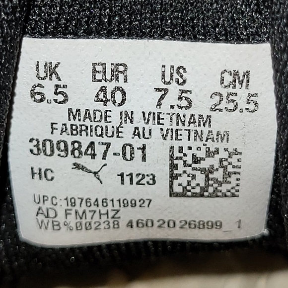 Puma Porche X  Yellow and Black Sneakers - Picture 5 of 7